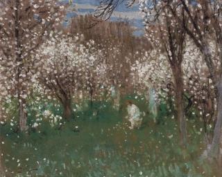 Pierre-Eugène Montézin - Verger en fleurs