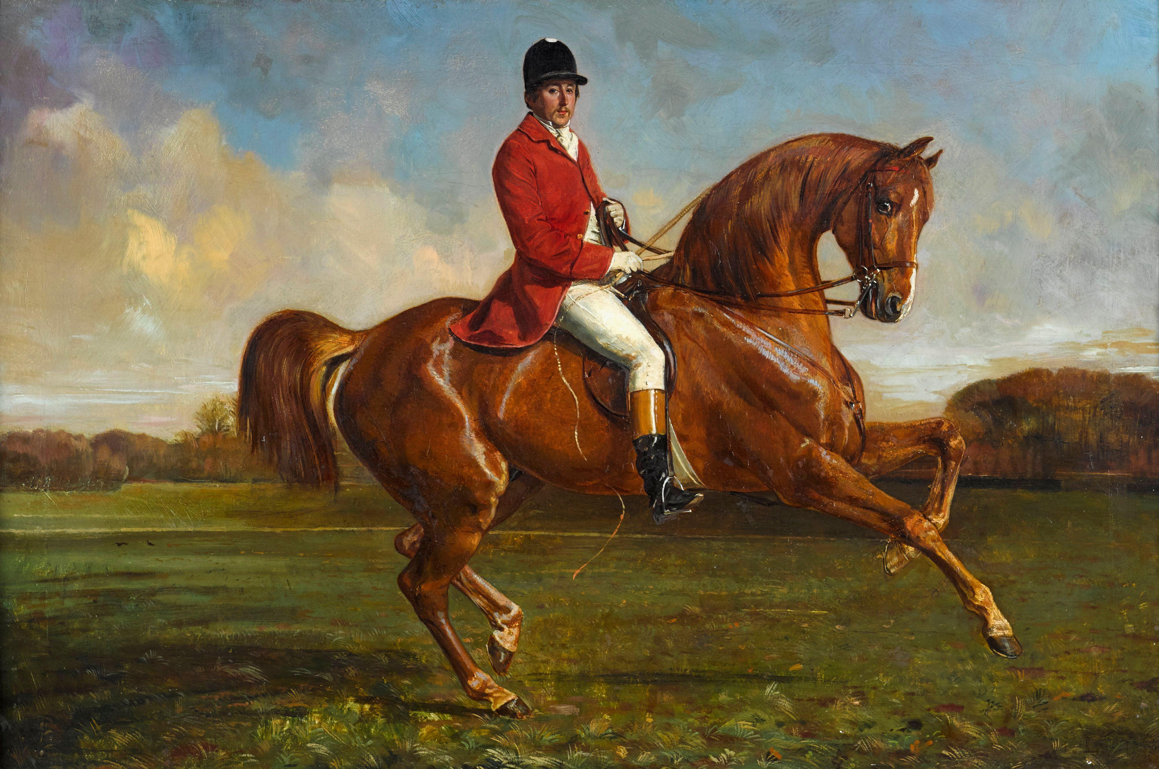 Pierre Franc-Lamy - A chestnut hunter