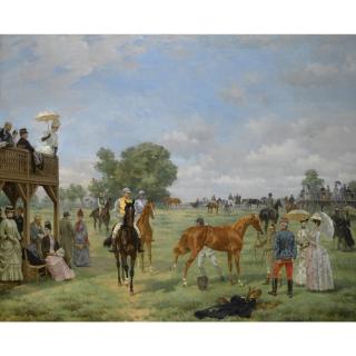 Pierre Gavarni - French aux Courses De Texonnieras