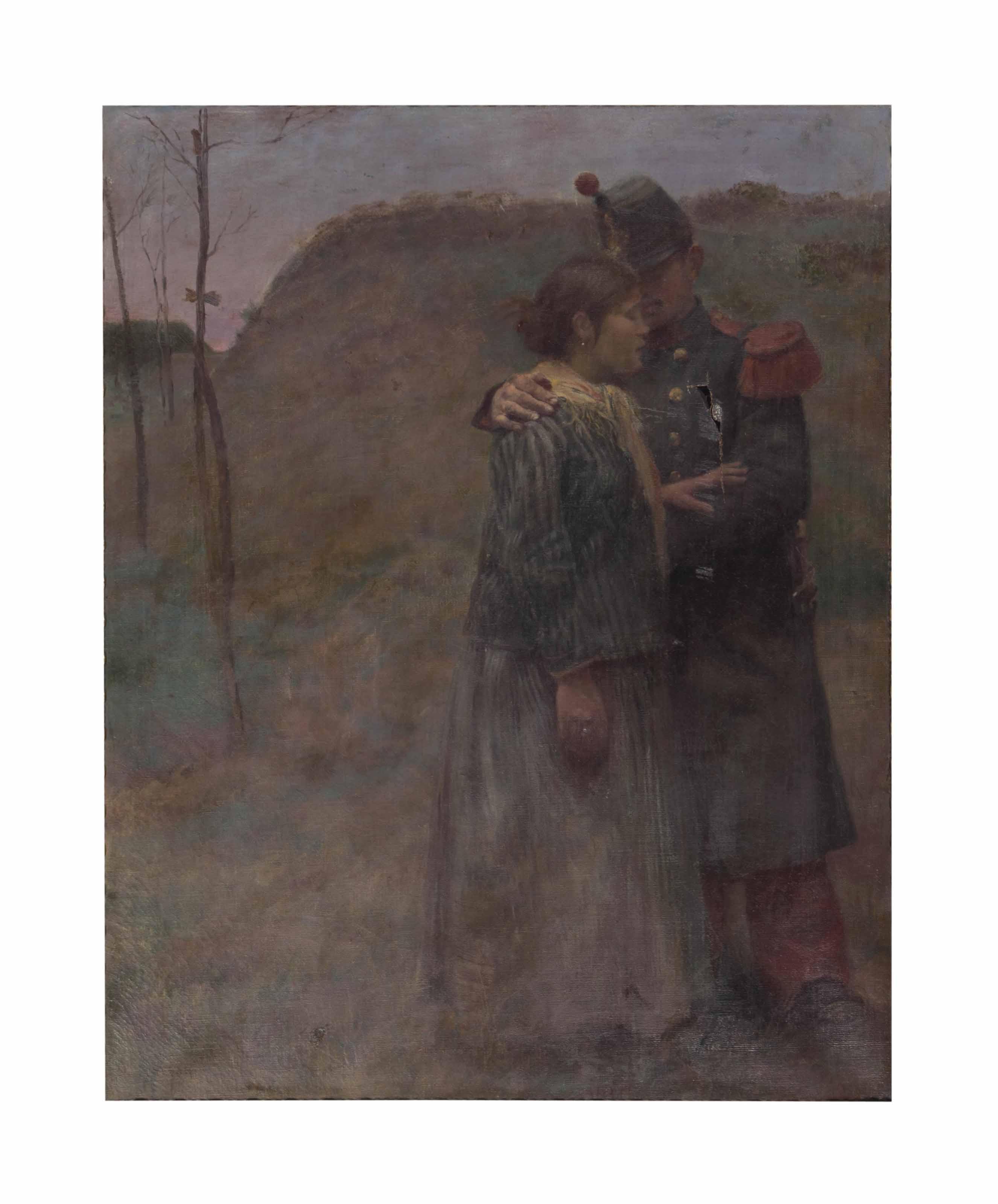 Pierre Georges Jeanniot - A soldier and a lady