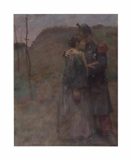 Pierre Georges Jeanniot - A soldier and a lady