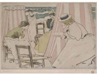 Pierre Georges Jeanniot - [Ladies at the seaside]