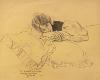 Pierre-Georges Jeanniot - Portrait Of A Woman