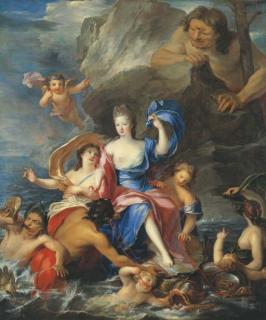Pierre Gobert - Portrait of Mademoiselle de Blois (1677-1749), as Galatea Triumphant