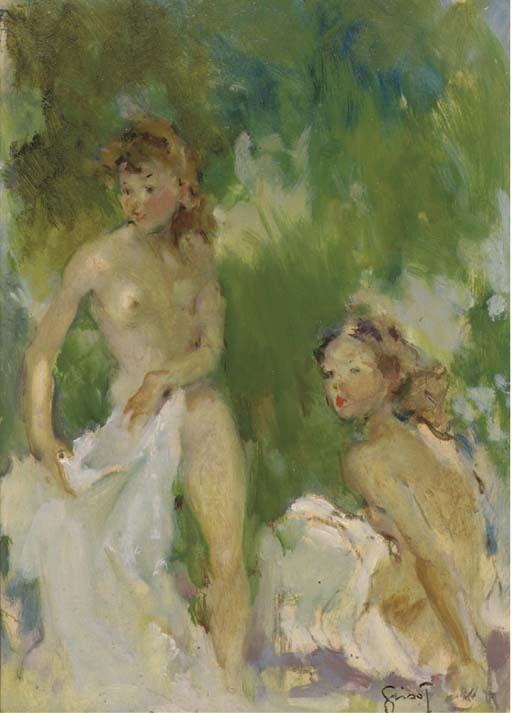 Pierre Grisot - Deux femmes nues