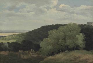 Pierre Henri De Valenciennes - Vue de la campagne romaine prè  s de Subiaco