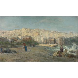 Pierre-Henri-Théodore Tetar Van Elven - Dutch The Port Of Jaffa
