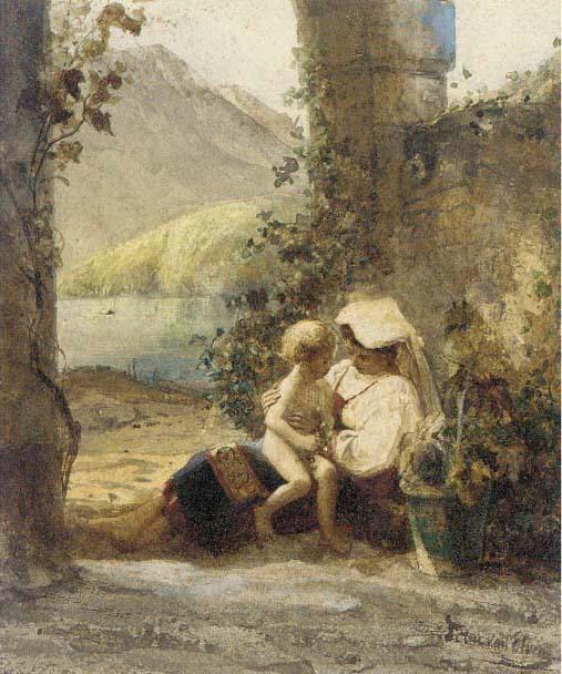 Pierre Henri Théodore Tetar Van Elven - Mother and child