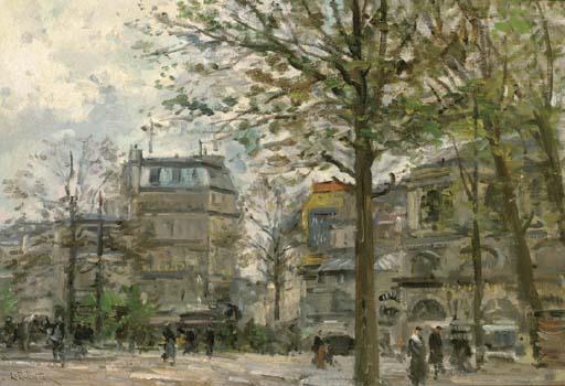 Pierre Jacques Pelletier - A Parisian boulevard