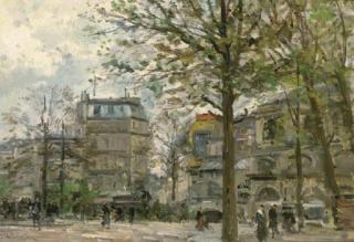 Pierre Jacques Pelletier - A Parisian boulevard