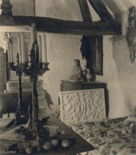 Pierre Jahan - La Maison du Sculpteur Delvol à Fontaine la Rivière, 1943
