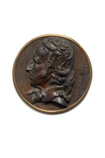 Pierre-Jean David D\'Angers - Four Portrait Medallions Of French Writers Including Benjamin Constant, François Auguste René De Chateaubriand, Armand Carrel, And Philippe Buonarroti