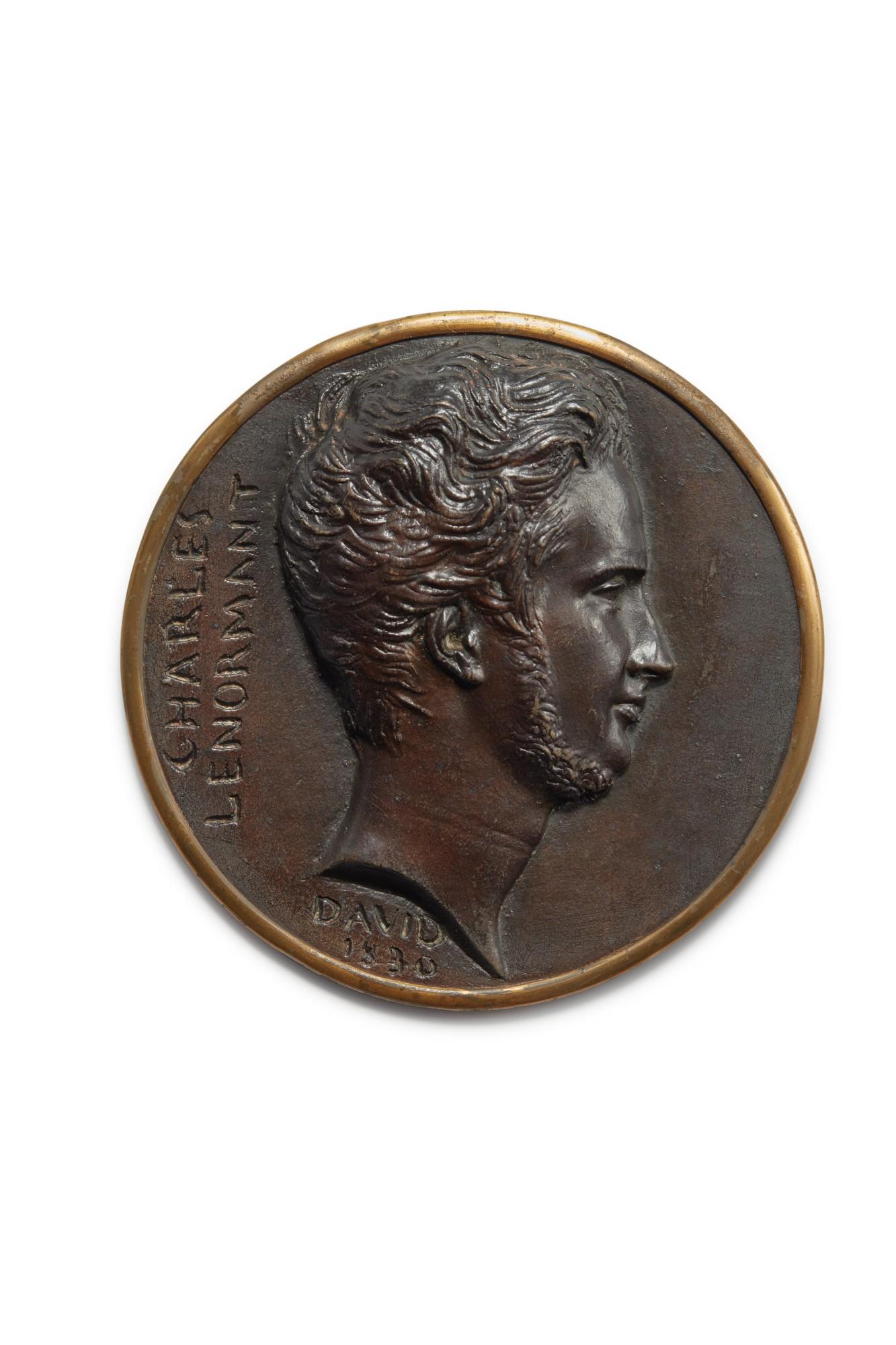 Pierre-Jean David D\'Angers - Four Portrait Medallions Of Intellectuals Including Charles Lenormant, Pigault-Lebrun, Gaspare Spontini, And Charles Nodier