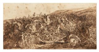 Pierre-Jean David D\'Angers - Scène De Bataille Antique