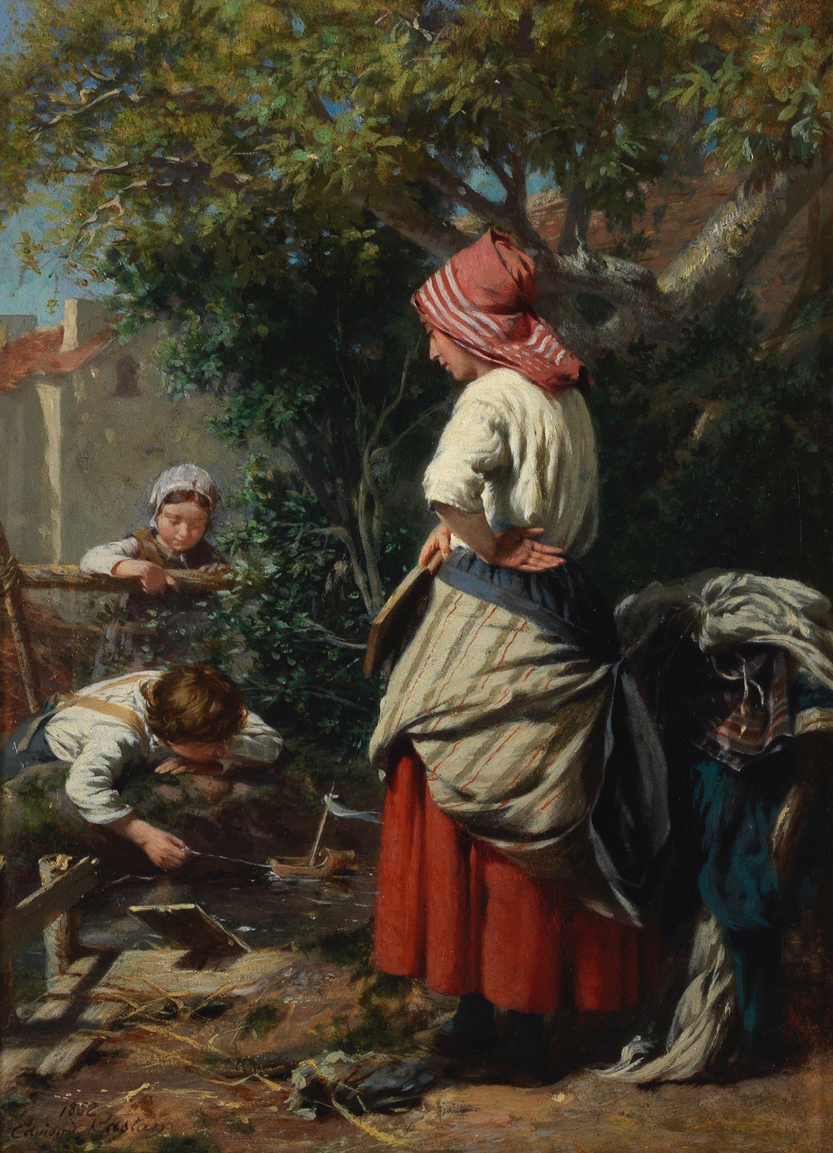 Pierre Jean Edmond Castan - The toy boat