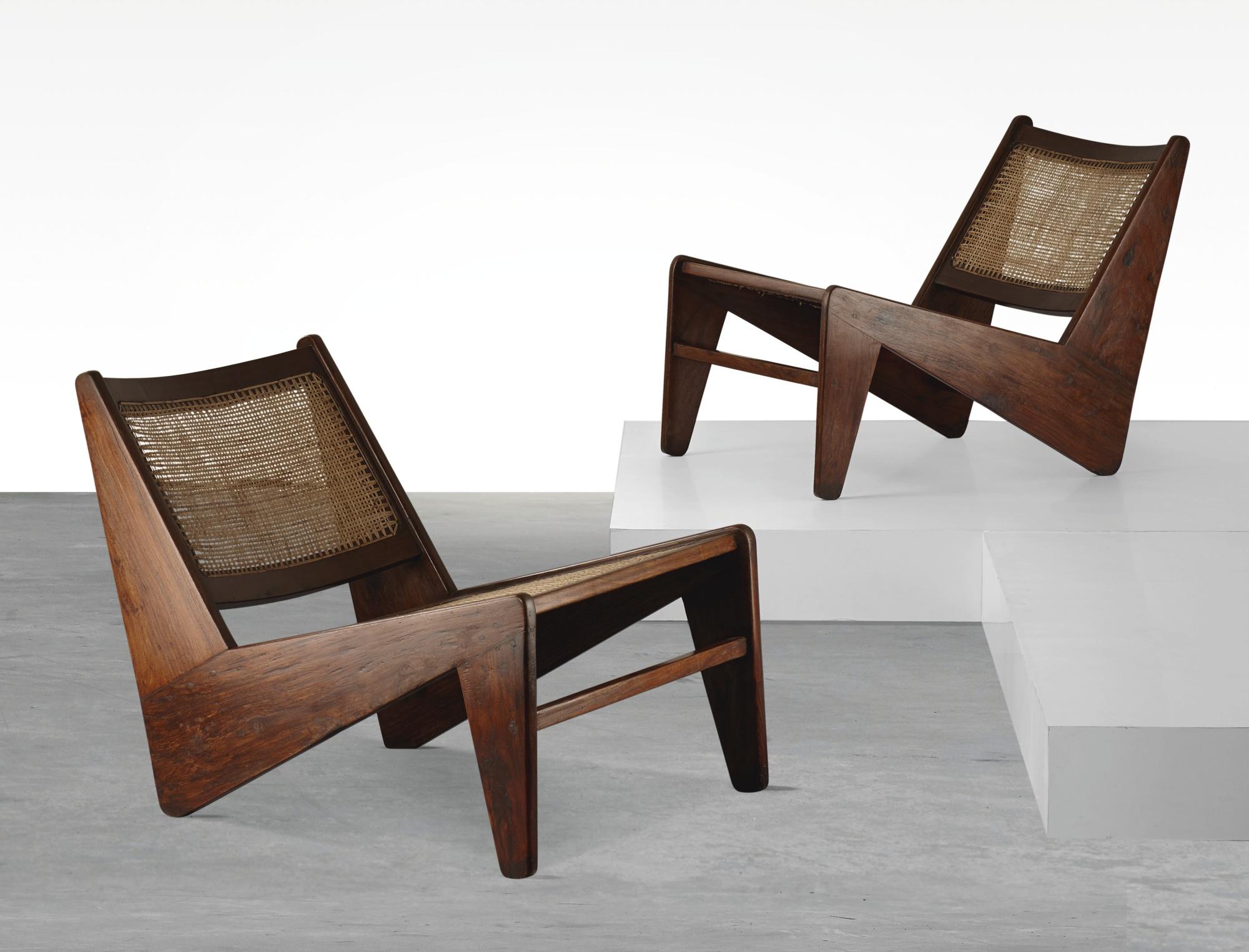 Pierre Jeanneret - Two Pj-Si-59-B Chairs (Kangaroo Chairs)