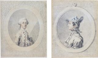 Pierre-Joseph Lion - Portrait Of Henry Fiennes Clinton, 9Th Earl Of Lincoln, Later 2Nd Duke Of Newcastle-Under-Lyme (1720-1794); Together With His Wife Catherine, Countess Of Lincoln (1727-1760)