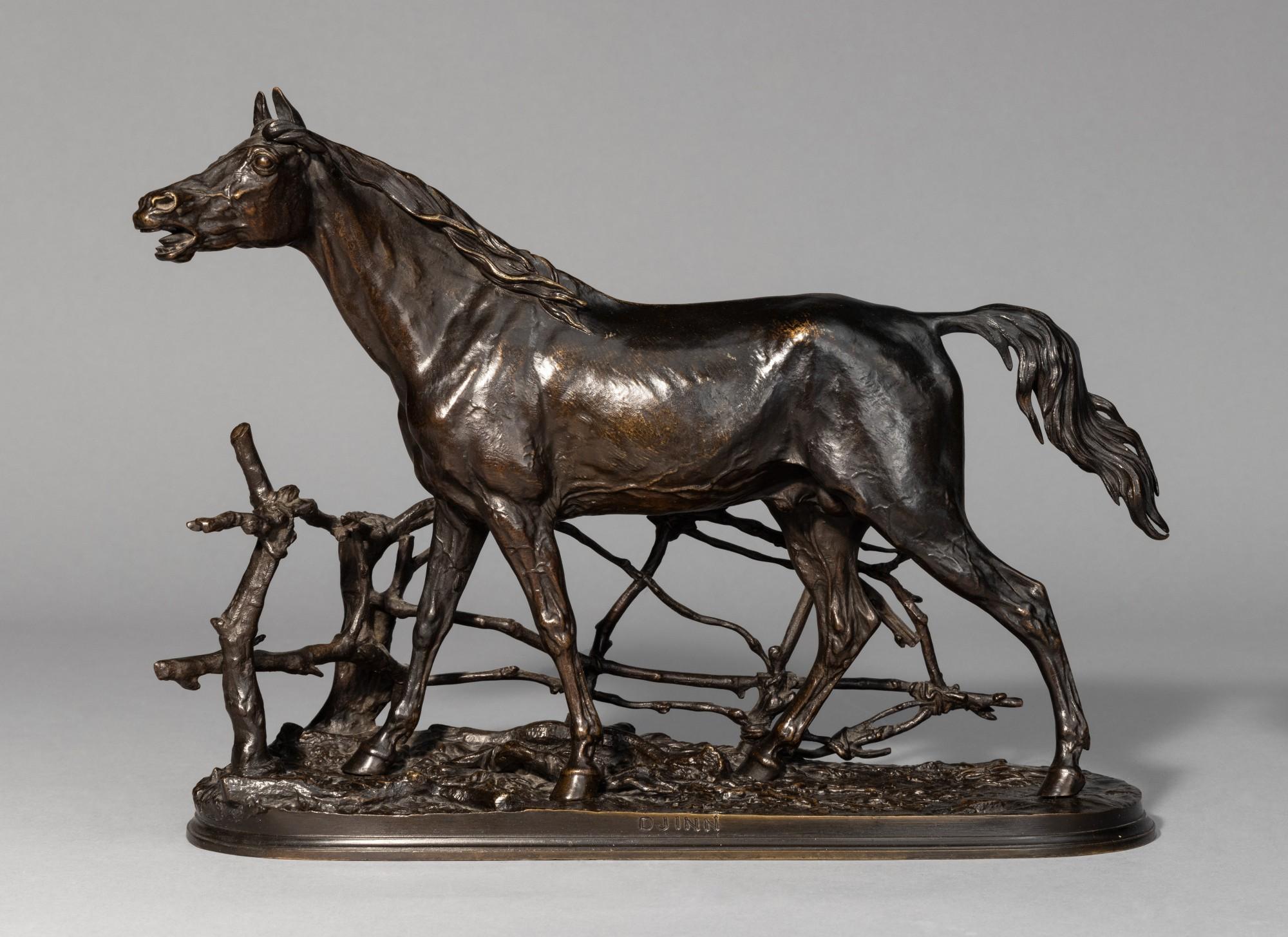 Pierre Jules Mêne - Cheval à la Barrière No. 1 (Djinn)