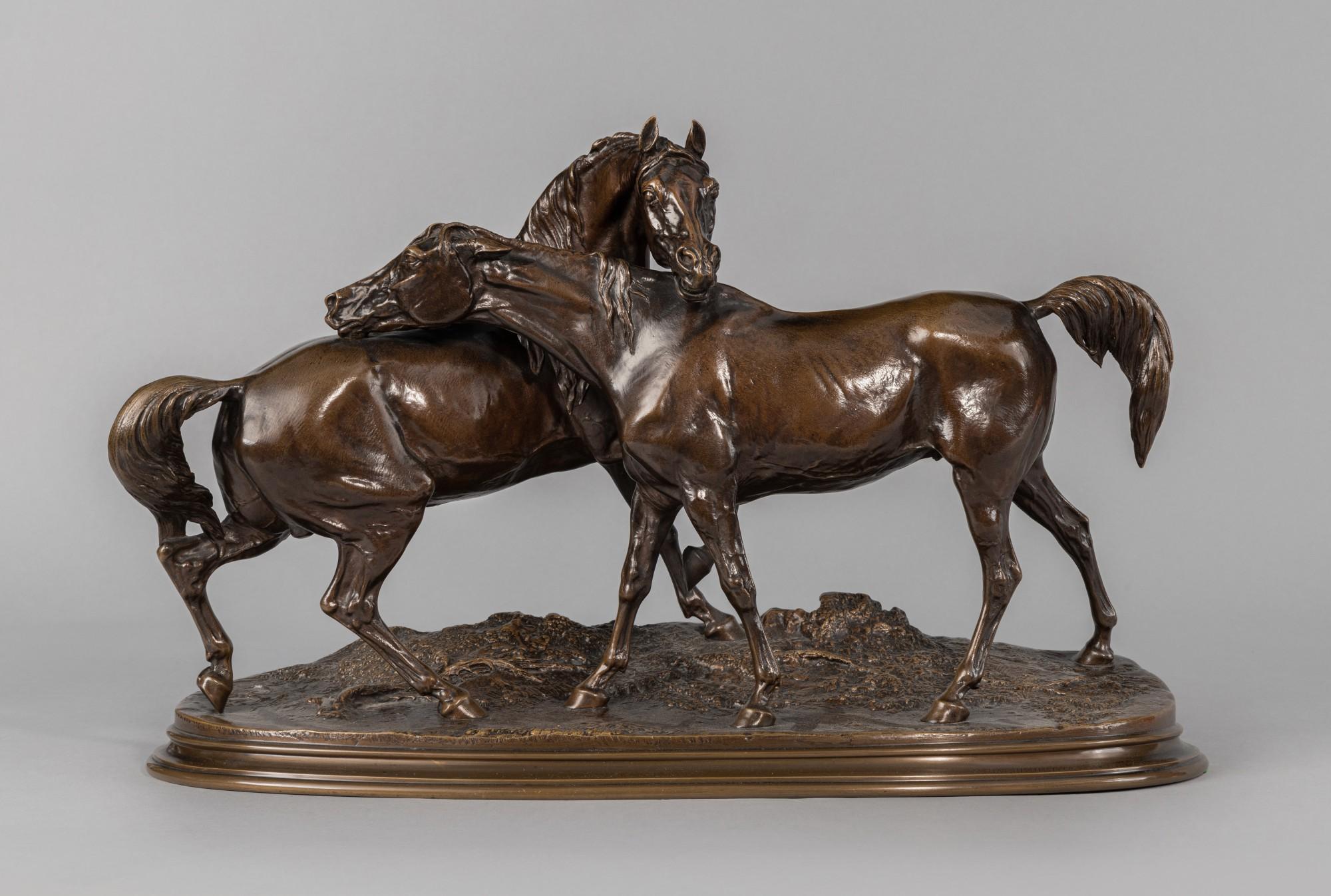 Pierre Jules Mêne - Groupe Chevaux Arabes No. 1 (ou Accolade No. 1)