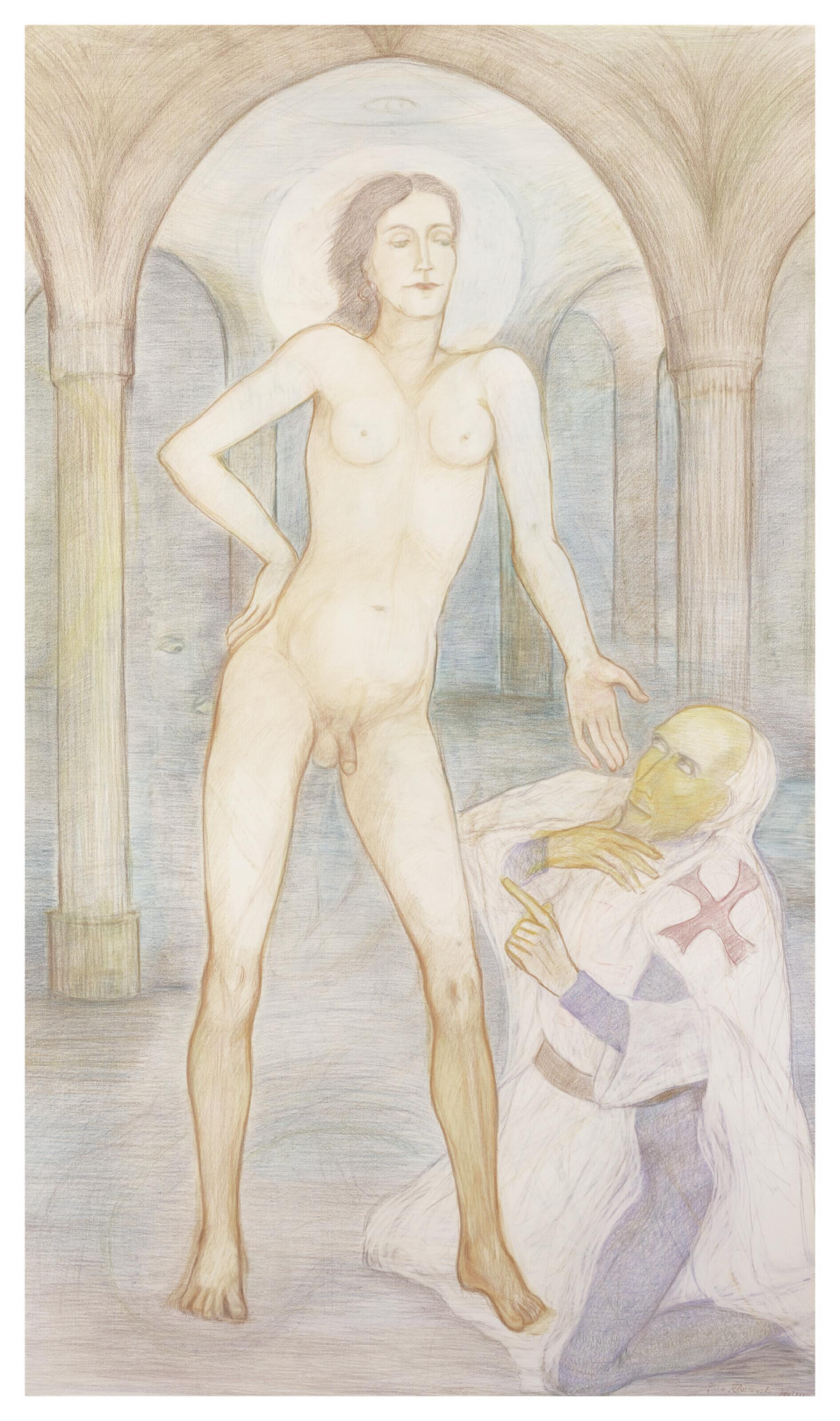 Pierre Klossowski - Le Baphomêt offrant ses services au grand maître