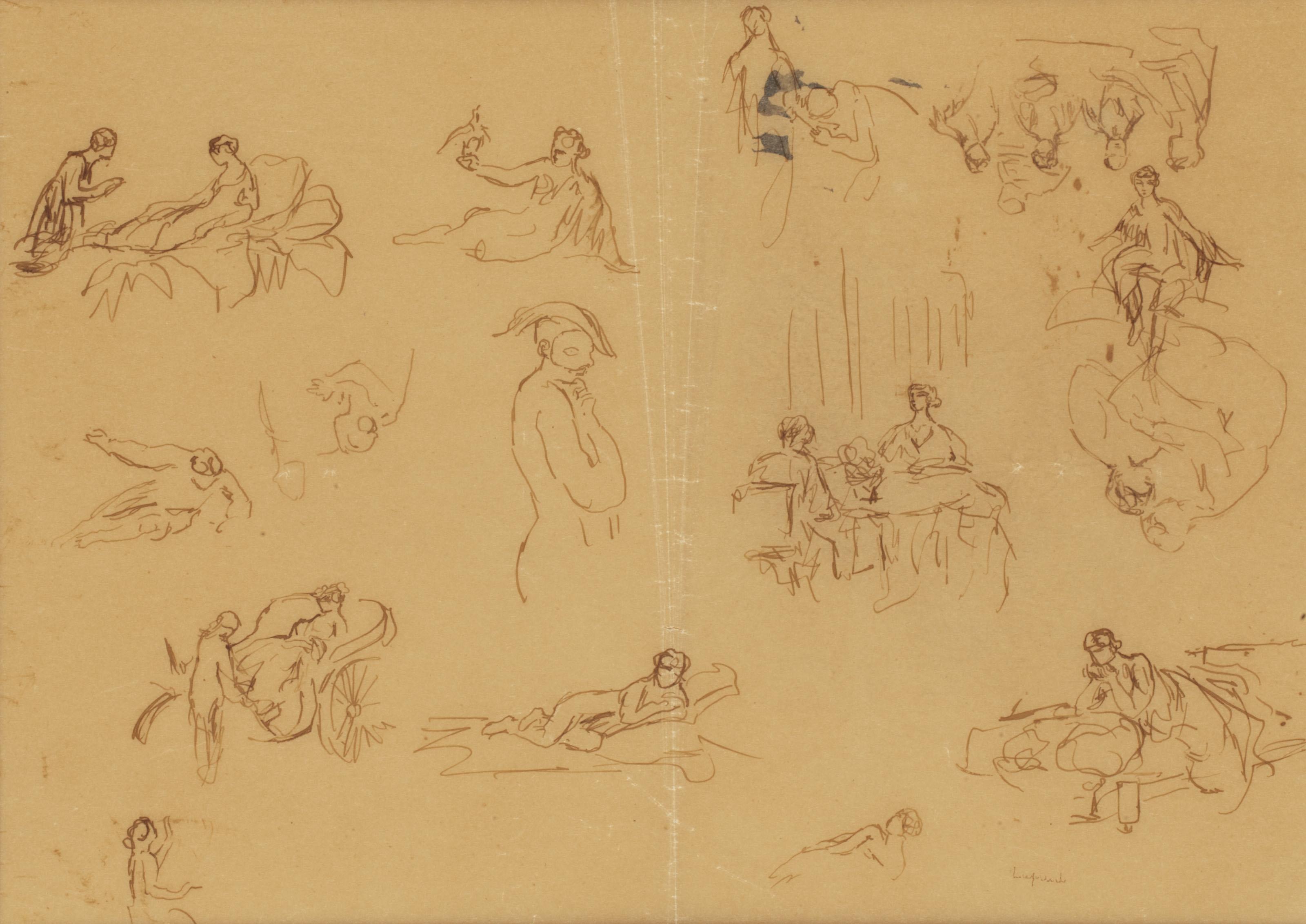 Pierre Laprade - Deux études de personnages