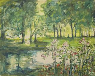 Pierre Laprade - La clairière (recto); Étude de femme (verso)