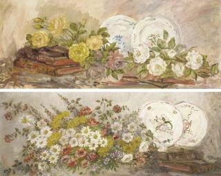 Pierre Laprade - Summer flowers; and Roses