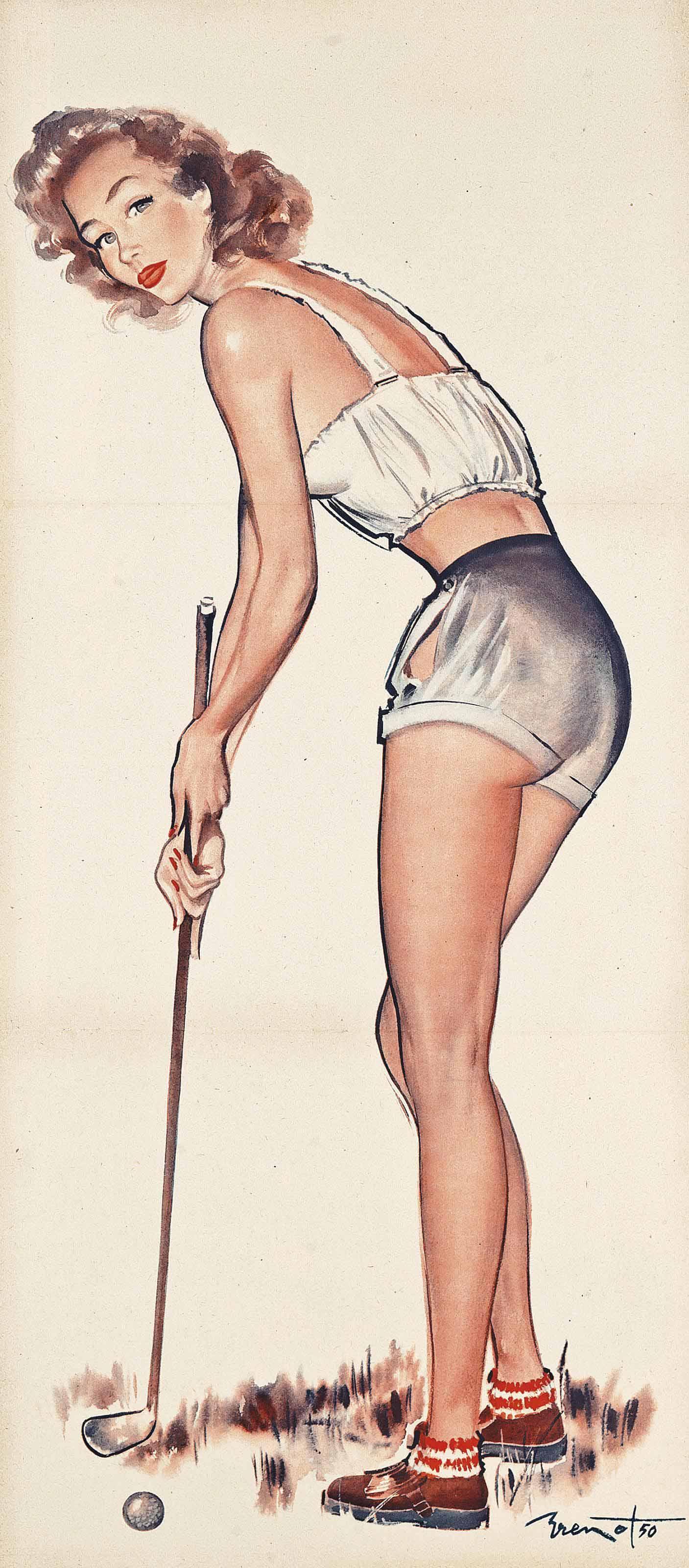 Pierre-Laurent Brenot - Golfing Pin-Up