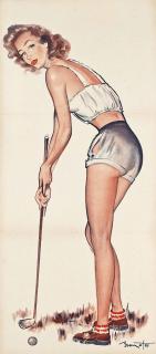 Pierre-Laurent Brenot - Golfing Pin-Up