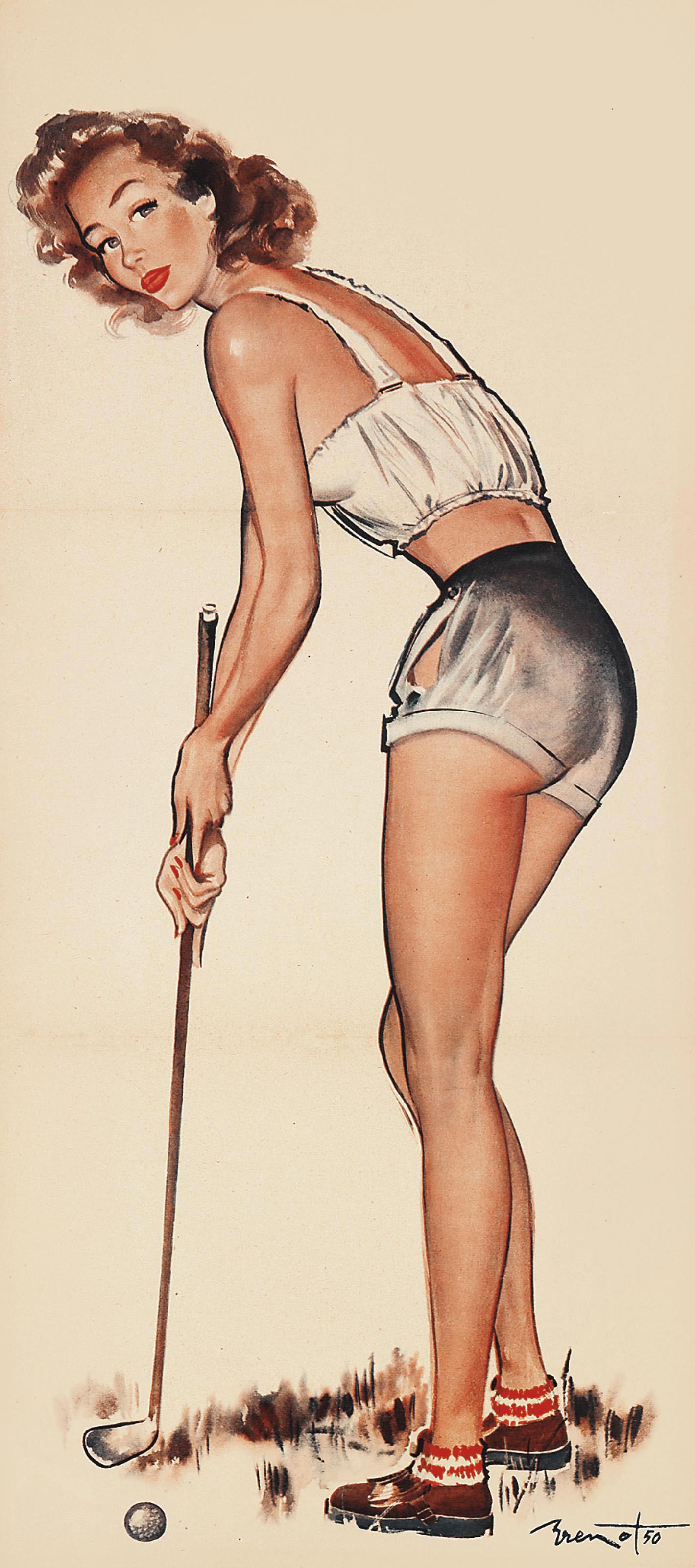 Pierre-Laurent Brenot - Golfing Pin-Up