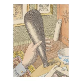 Pierre Le-Tan - A Maori fighting club, \