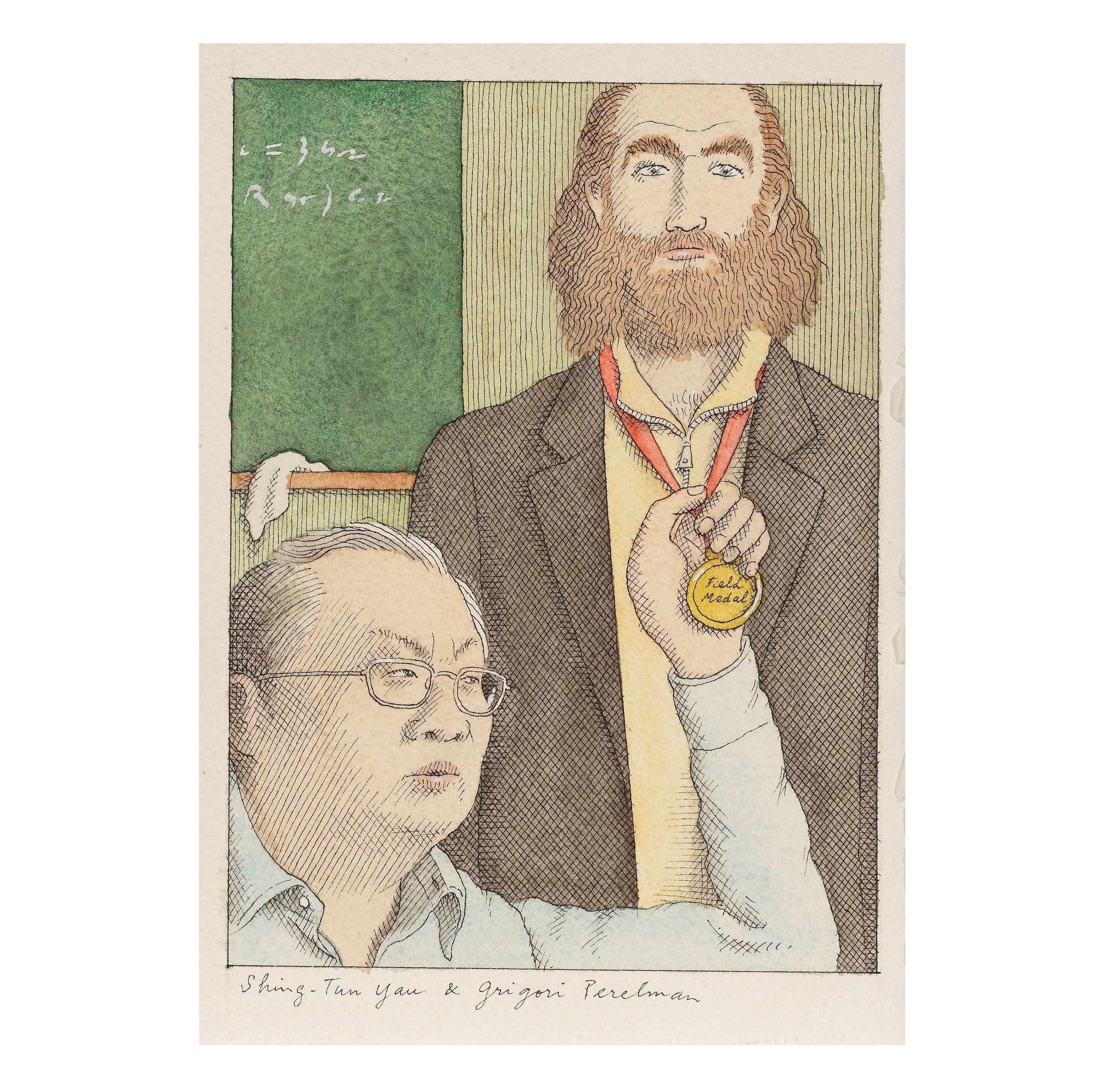 Pierre Le-Tan - Shing-Tun Yan & Grigori Perelman