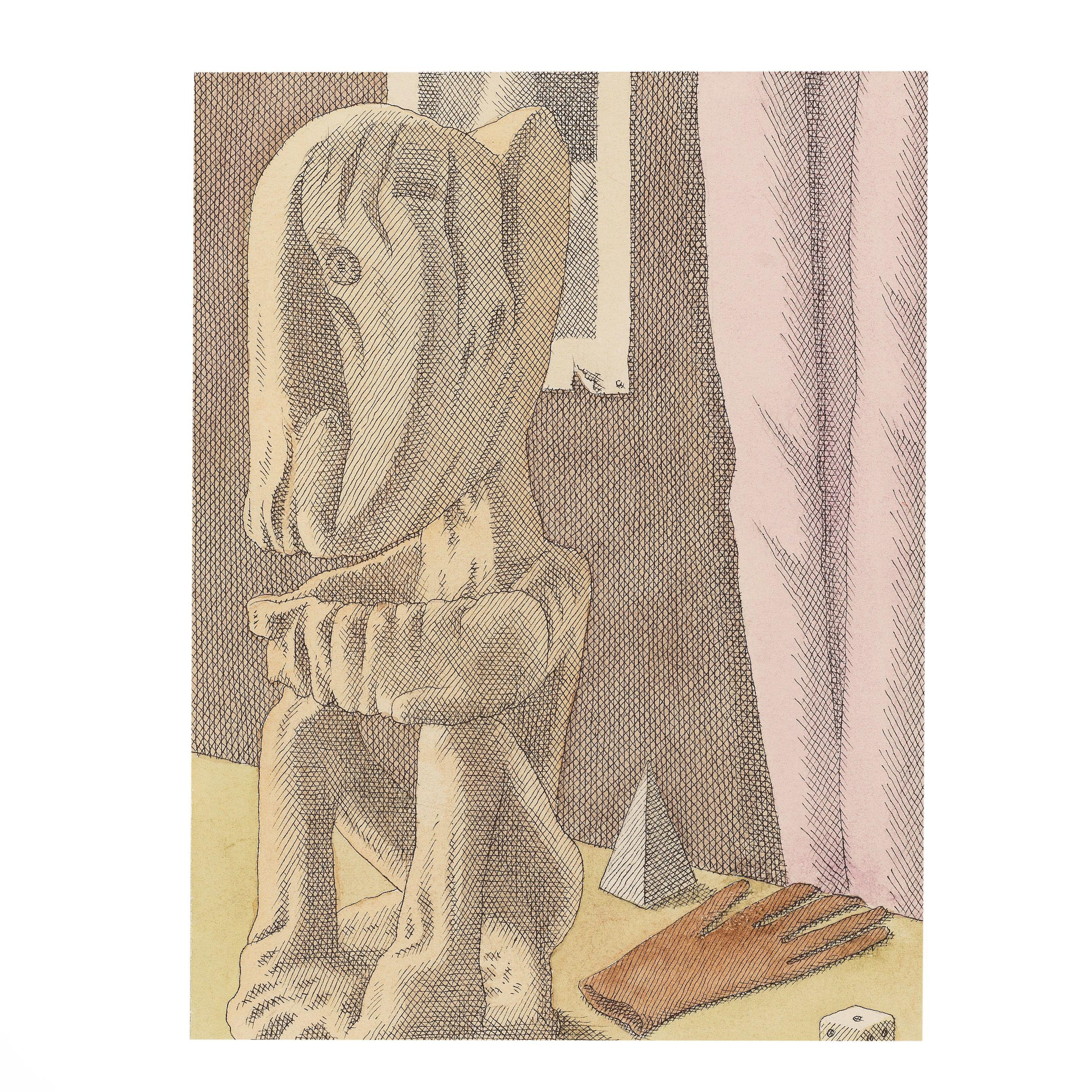 Pierre Le-Tan - Statuette Korwar et gant