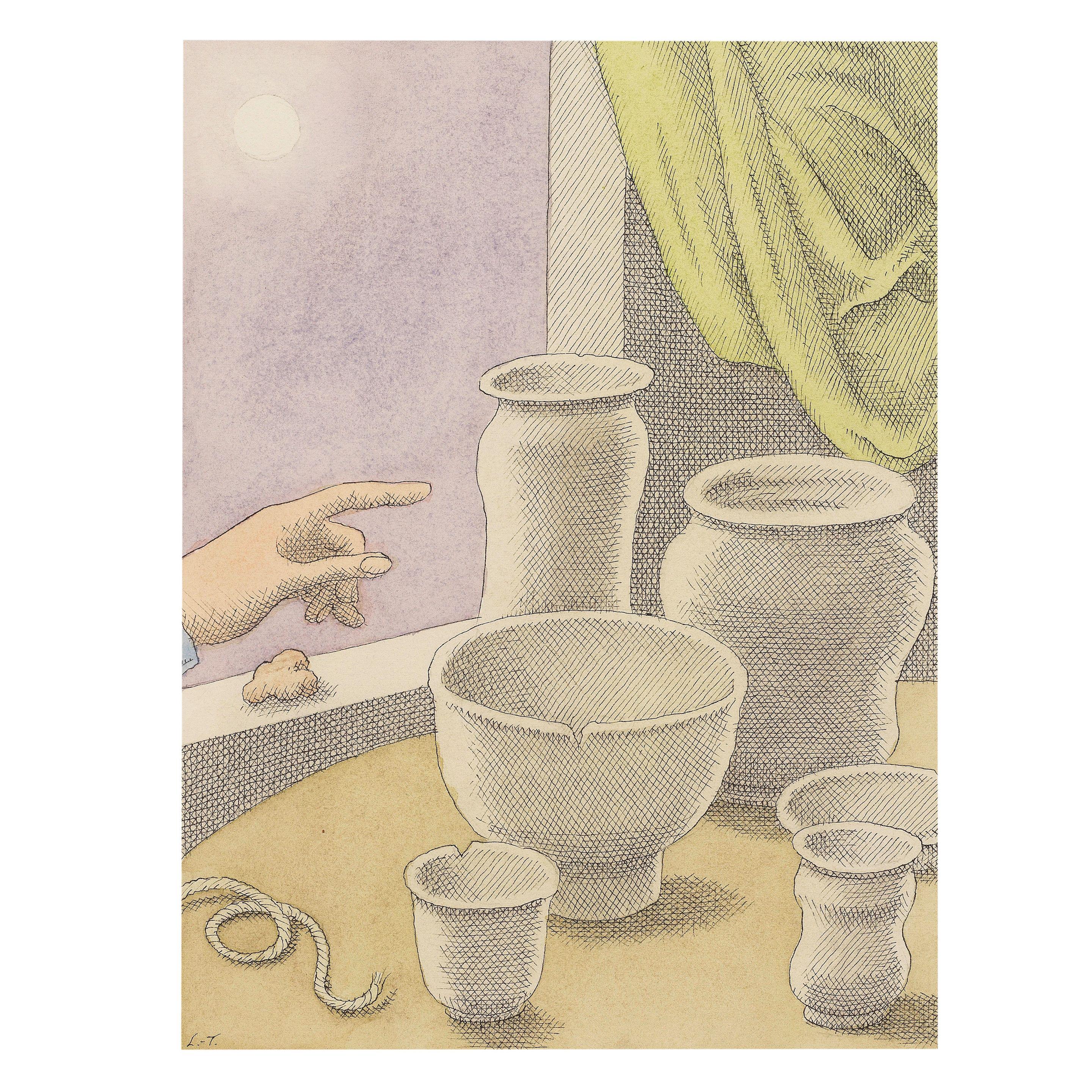 Pierre Le-Tan - White potteries