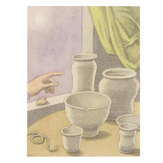 Pierre Le-Tan - White potteries