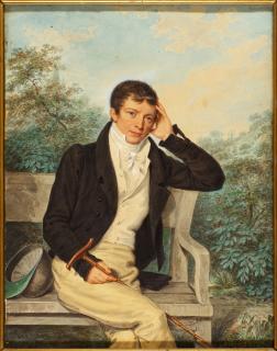 Pierre Louis Bouvier - Portrait Of Jean-Dauphin De Chapeau Rouge