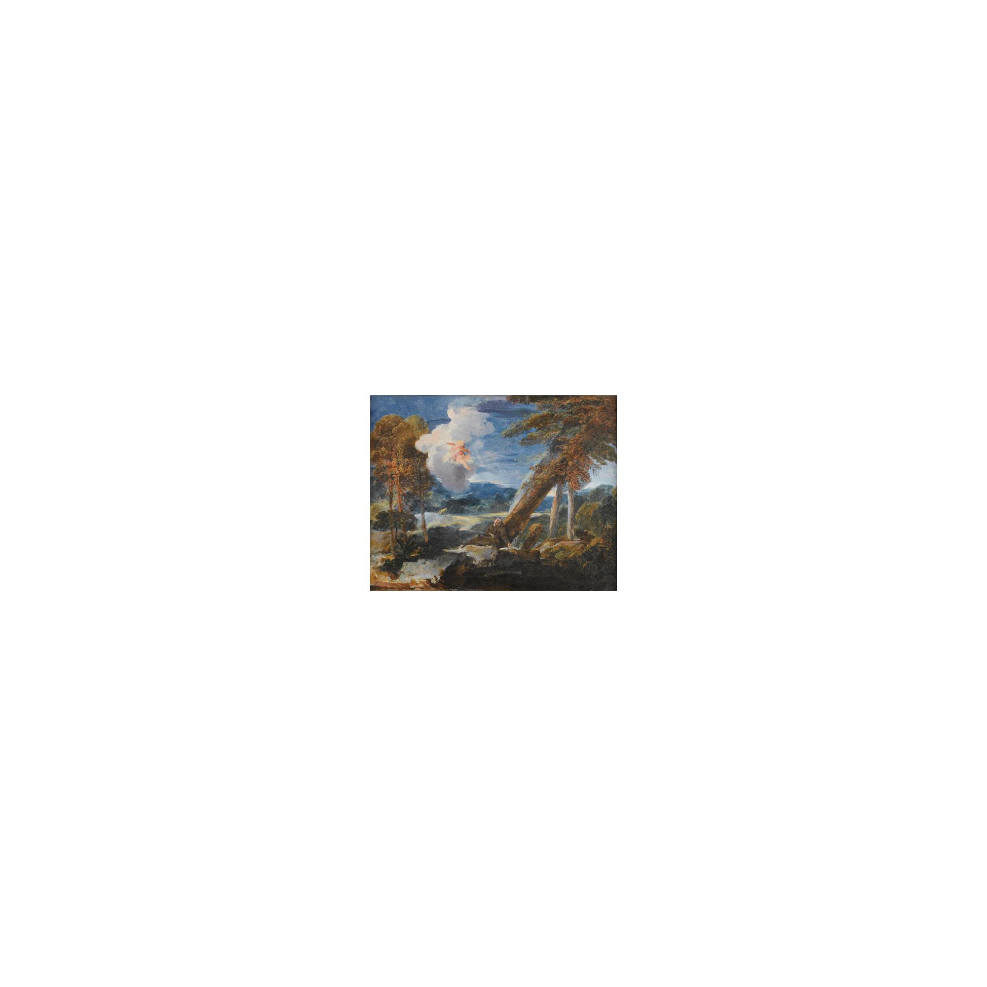 Pierre-Louis Cretey - Saint François Charmé Par Les Anges