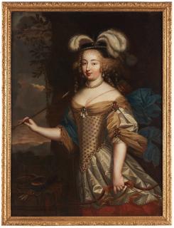 Pierre Mignard - Portrait depicting Madame de Montespan dressed as the hunting goddess Diana