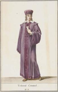 Pierre-Narcisse Guérin - A judge of the Criminal Court holding a document