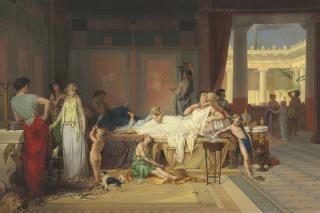 Pierre Oliver Joseph Coomans - The Last Hour of Pompeii - The House of the Poet