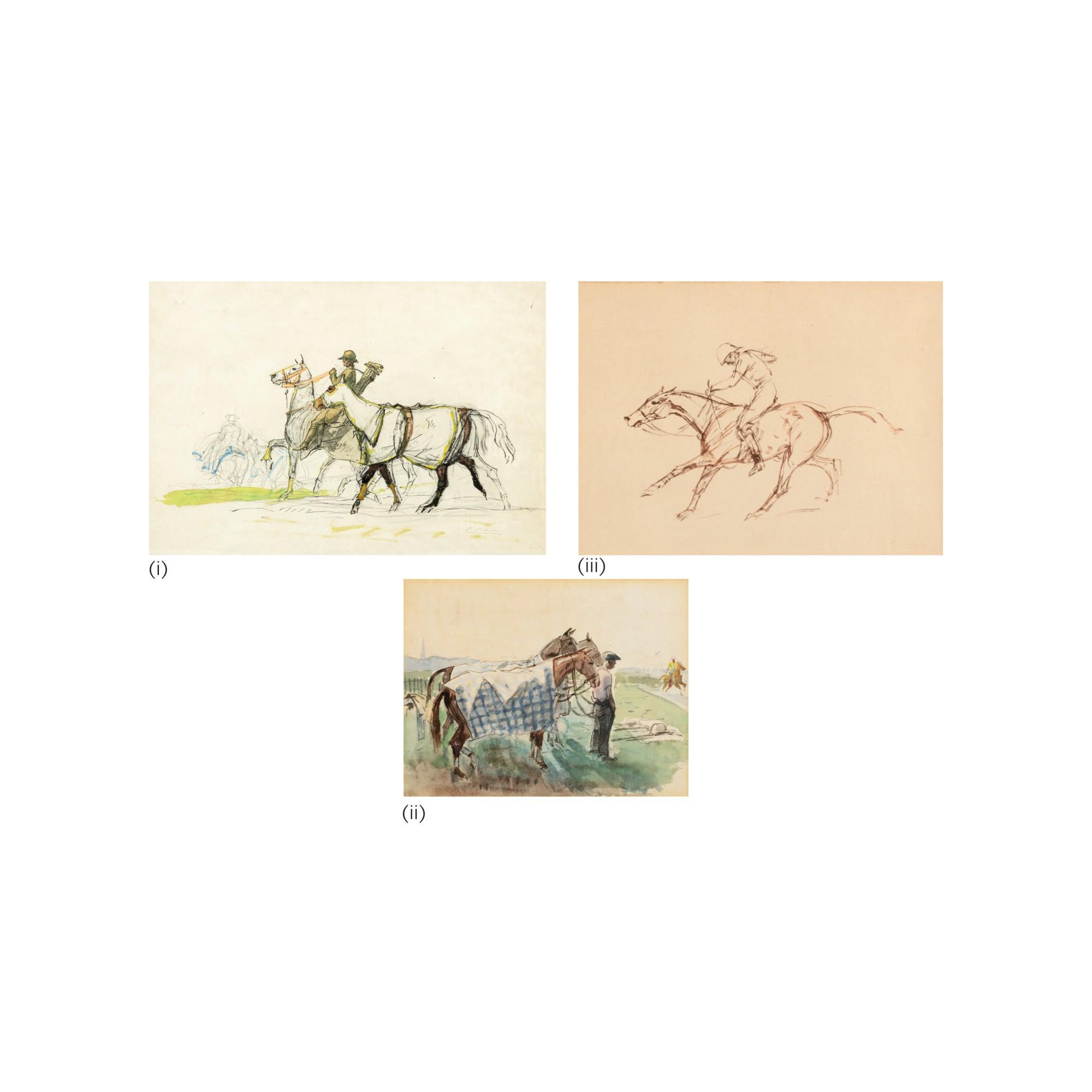 Pierre-Olivier Dubaut - (I) Après Le Match De Polo (Ii) Chevaux Au Repos Après Le Match De Polo (Iii) Joueur De Polo