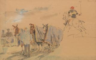 Pierre-Olivier Dubaut - Polo Ponies Waiting