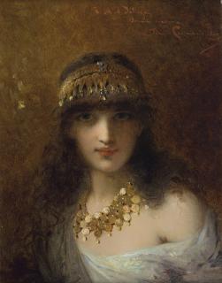 Pierre Olivier Joseph Coomans - A young Oriental girl