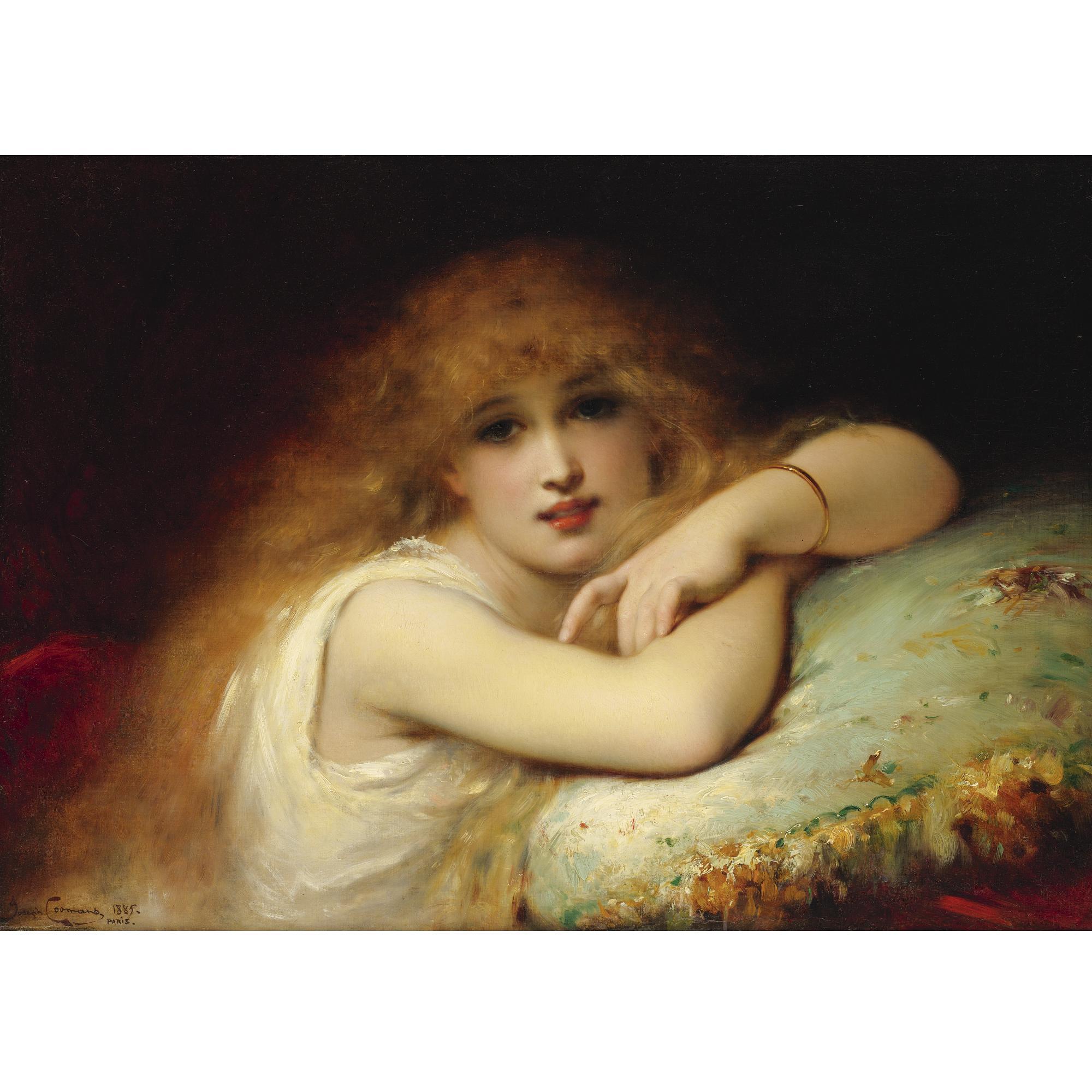 Pierre Olivier Joseph Coomans - A Young Woman Of Leisure