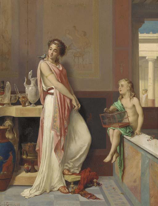 Pierre-Olivier-Joseph Coomans - Her Favorite Pet