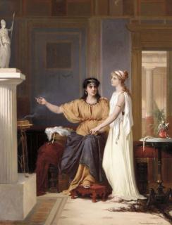 Pierre-Olivier-Joseph Coomans - Praising the Virtues of Athena