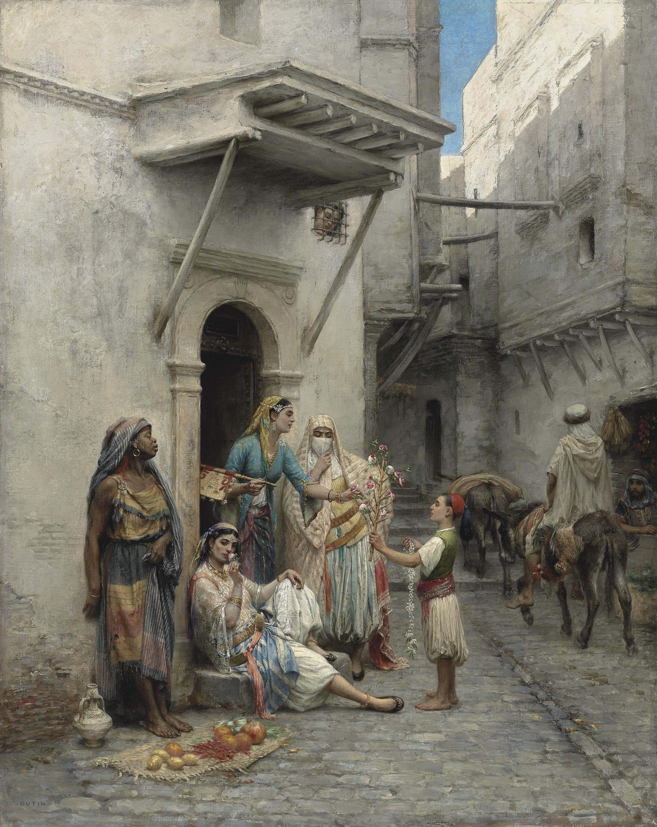 Pierre Outin - Le jeune marchand de fleurs