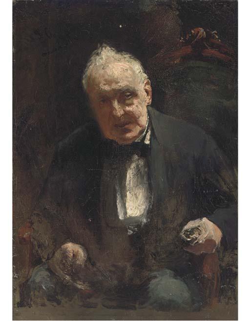 Pierre Oyens - Study of a seated gentleman