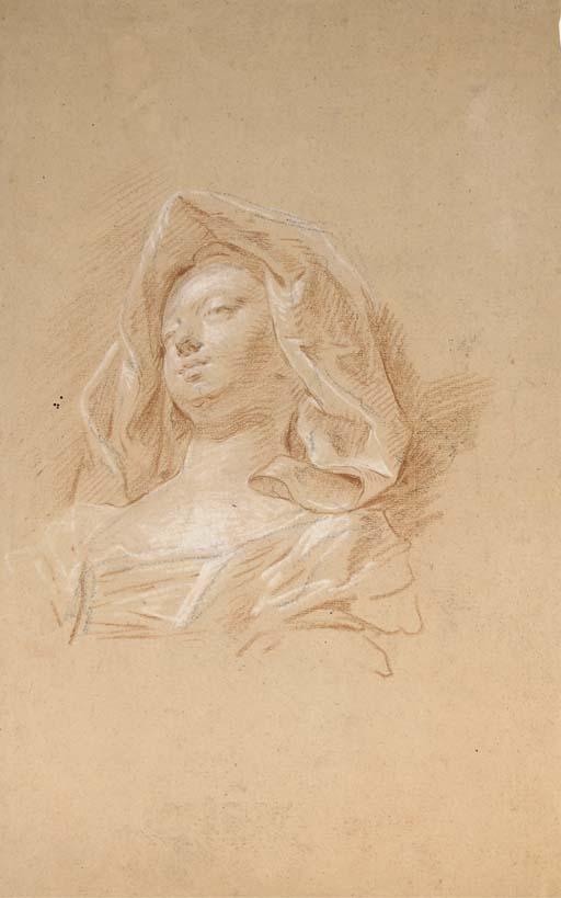 Pierre Parrocel - Une femme, drapée en buste, tournée vers la gauche
