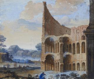Pierre Patel - Landschaft mit antiker Arena